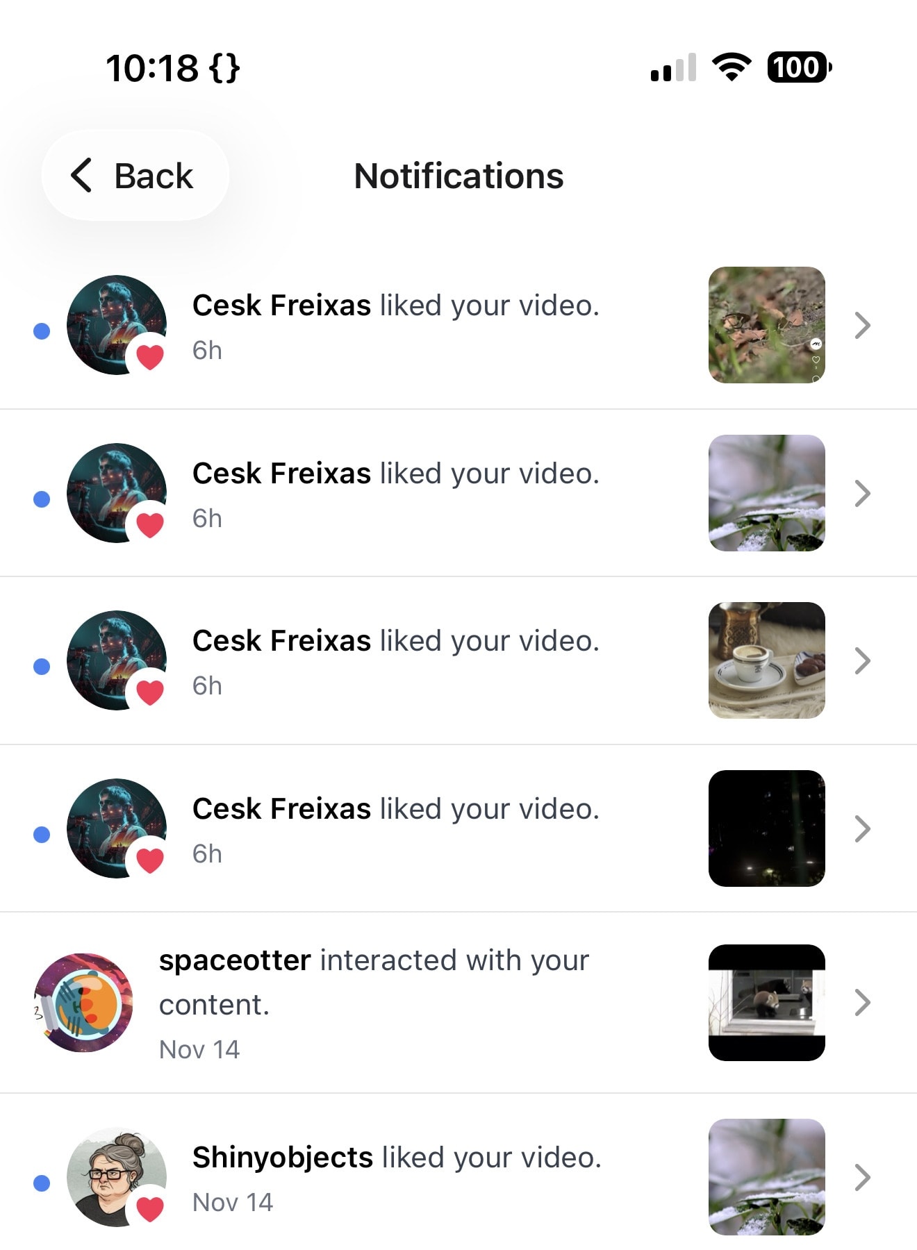 Loops notifications
